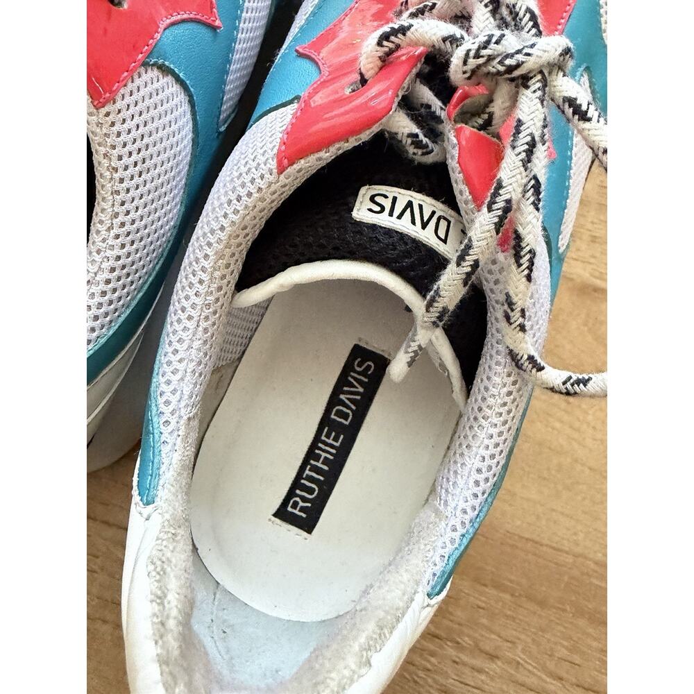 Ruthie Davis Platform Sneakers Colorful Spiked Sz 39‎ US 8.5 READ - Picture 5 of 8
